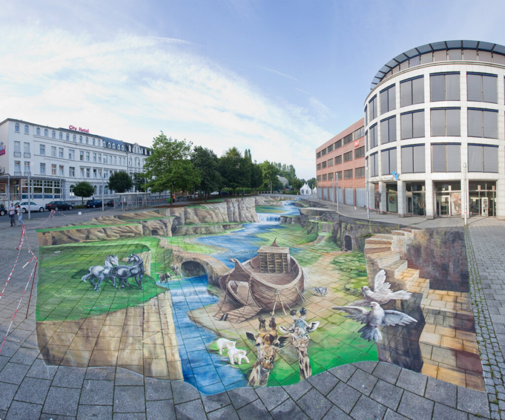 3D-XXL Bild an der SteetArt Wilhelmshafen 2016.